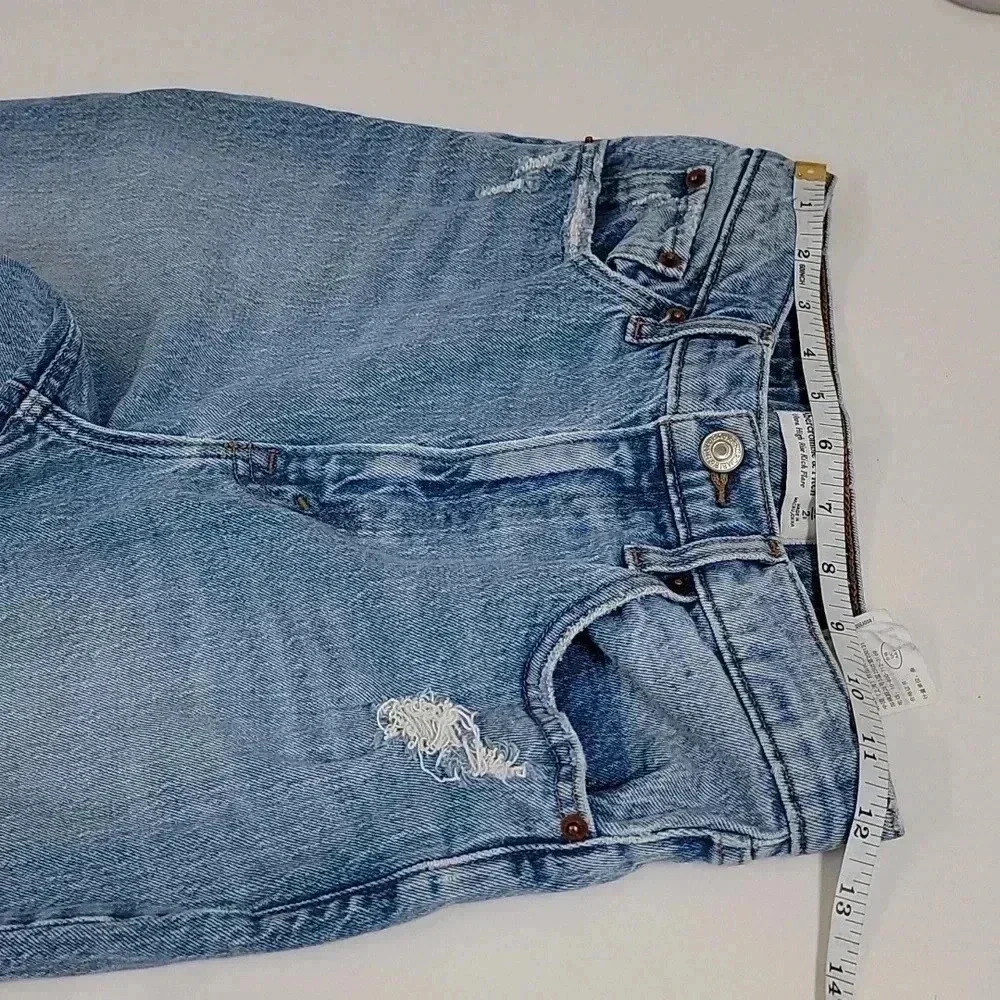 Abercrombie & Fitch Ultra High Rise Kick flare distressed jeans - Picture 8 of 13